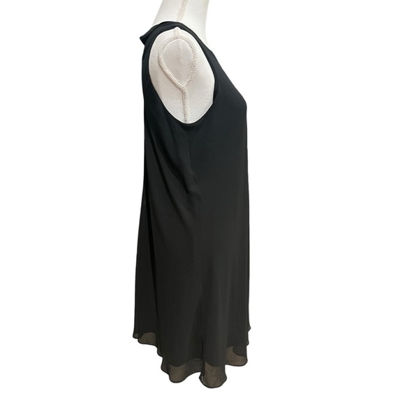 Lauren Ralph Lauren Black Sleeveless Jersey Trapeze Swing Lined‎ Dress -Size 8 - Picture 2 of 15